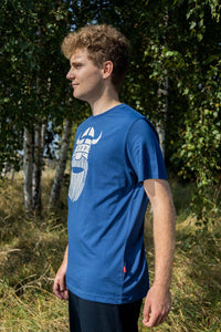 DaneMande Tee X Dusty blue ERIK (white)
