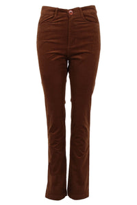 ESS - Danepretty Cord Stretch Pants Brown Beige