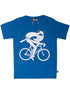 T-shirt til børn med viking på cykel 
