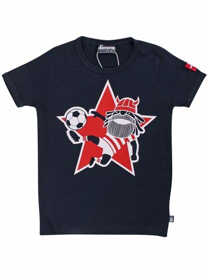T-shirt til børn med fodbolds viking 