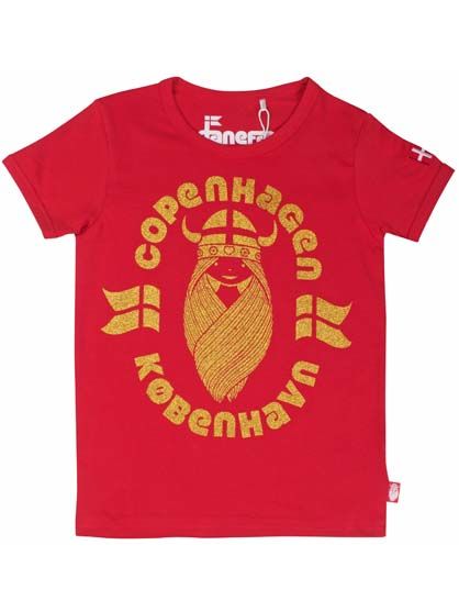 T-shirt til børn med viking  