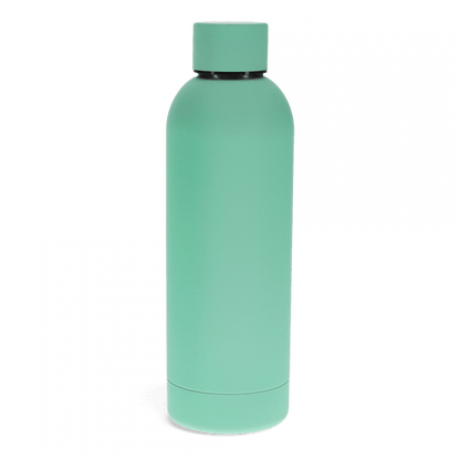 RL Rubber coated steel bottle Mint green