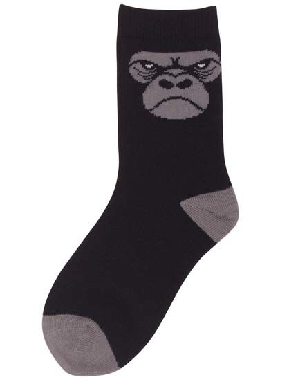 Lækre strømper til børn med print af gorilla