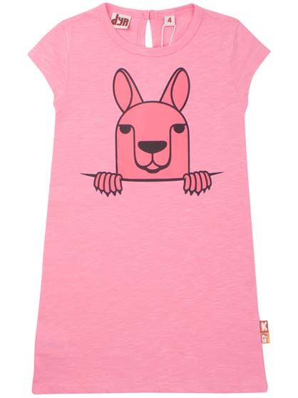Dyraligator Dress Snap Pink KANGURU