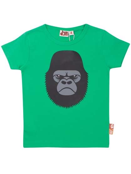 T-shirt til børn med gorilla   