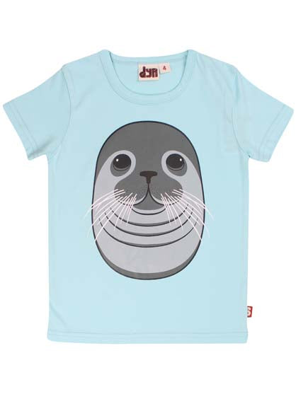 T-shirt til børn med sæl  