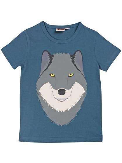 T-shirt til børn med ulv  
