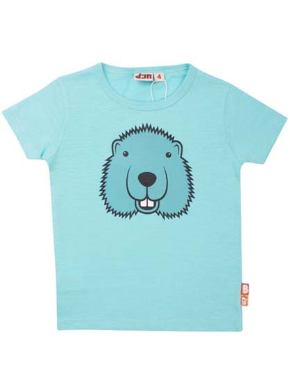 T-shirt til børn med bæver    