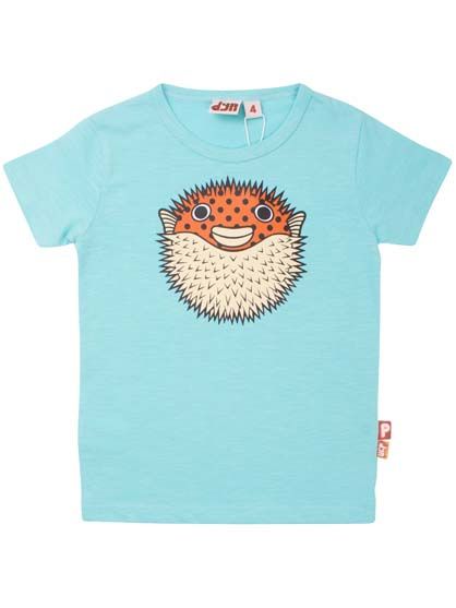 T-shirt til børn med pindsvinfisk   