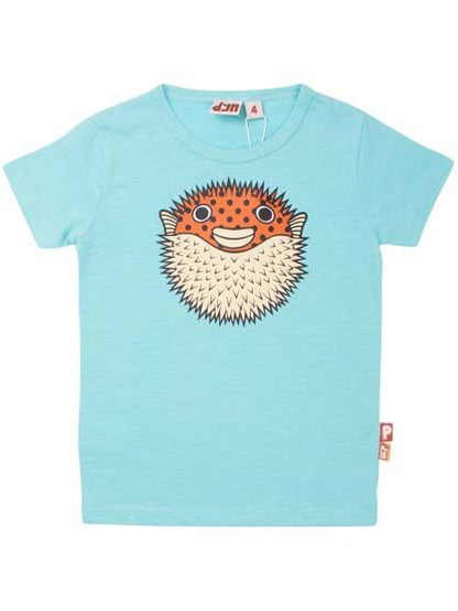 T-shirt til børn med pindsvinfisk   