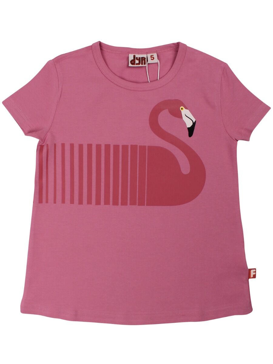 T-shirt til børn med flamingo         
