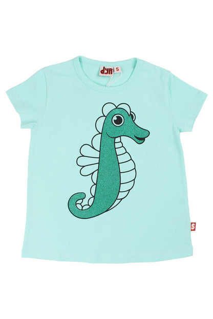 T-shirt til børn med søhest