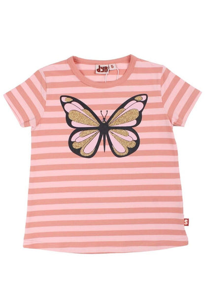 T-shirt til børn med sommerfugl