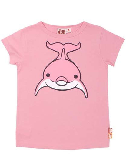 T-shirt til børn med delfin
