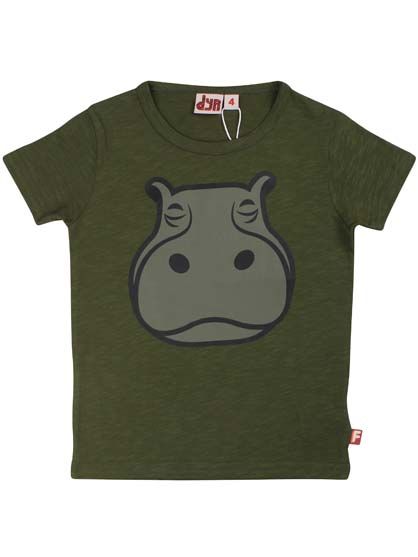 T-shirt til børn med flodhest