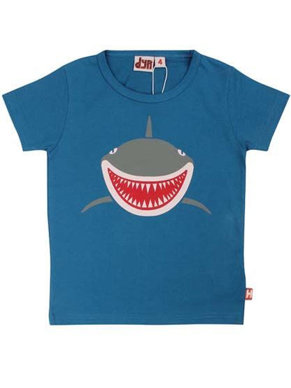 Sej t-shirt til børn med print af haj