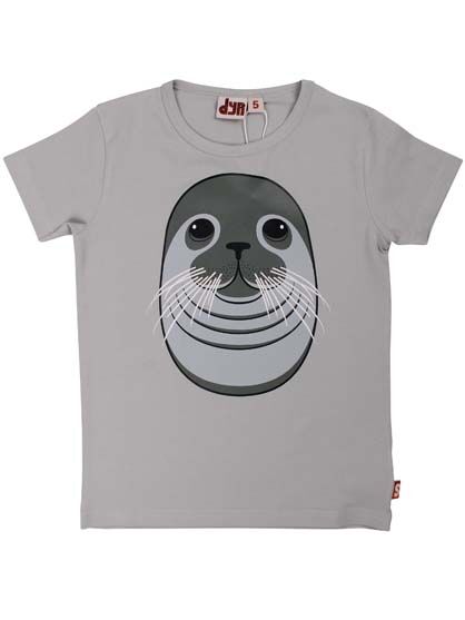 T-shirt til børn med sæl     