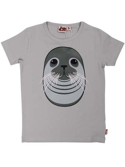 T-shirt til børn med sæl     