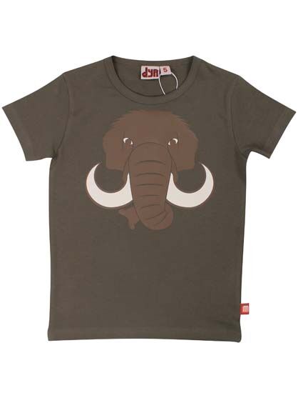 T-shirt til børn med mammut    