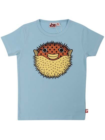 T-shirt til børn med pindsvinfisk   