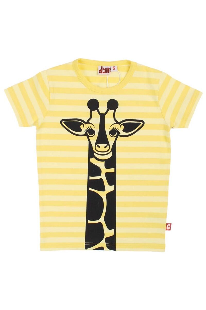 T-shirt til børn med giraf   