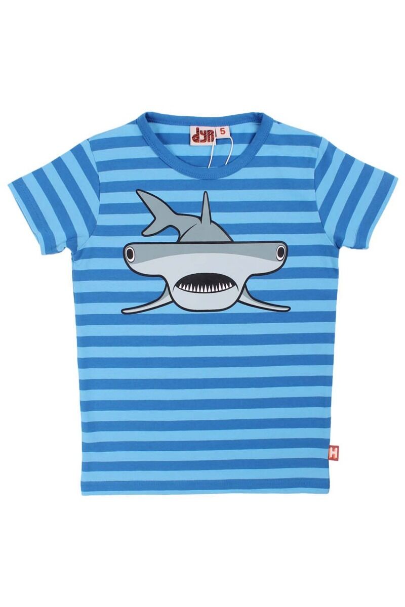 T-shirt til børn med hammerhaj  