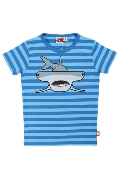 T-shirt til børn med hammerhaj  