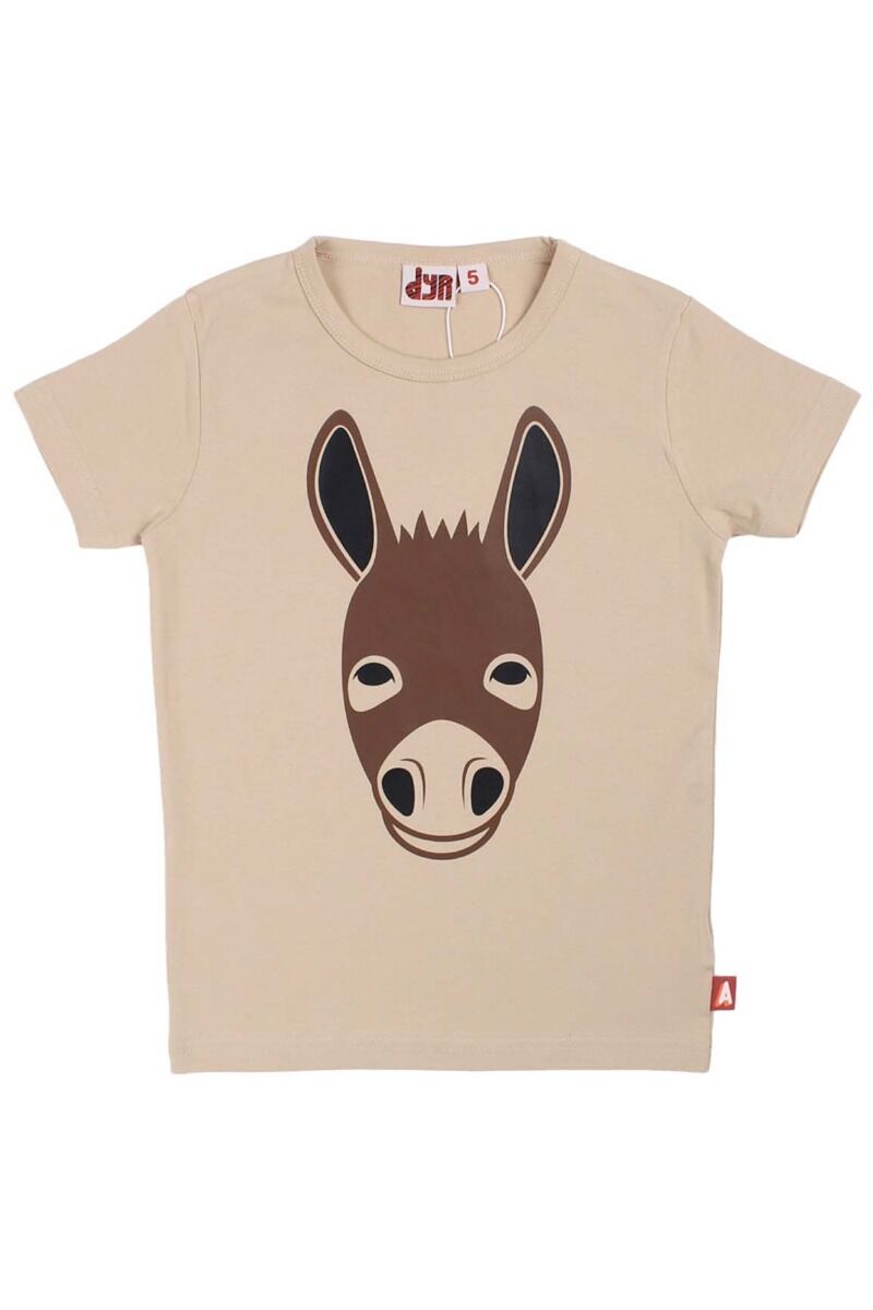 T-shirt til børn med æsel