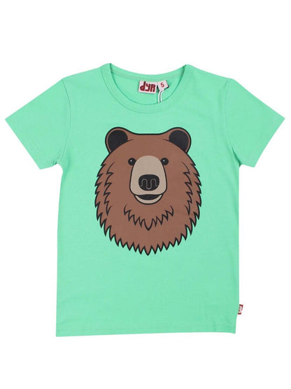T-shirt til børn med brun bjørn