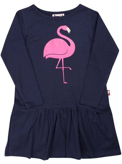 Kjole til børn med flamingo