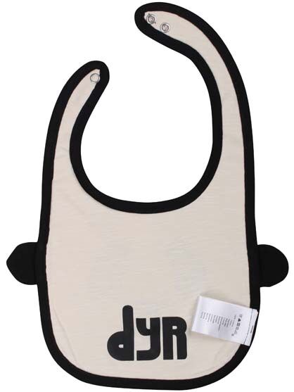 Baby Bib Black/Lt Beige PANDA