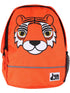 Sød orange rygsæk med print af tiger til børn