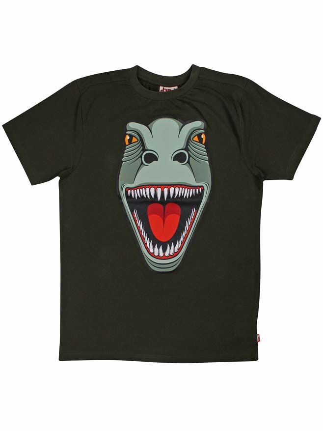 Skøn t-shirt til mænd med print af t-rex