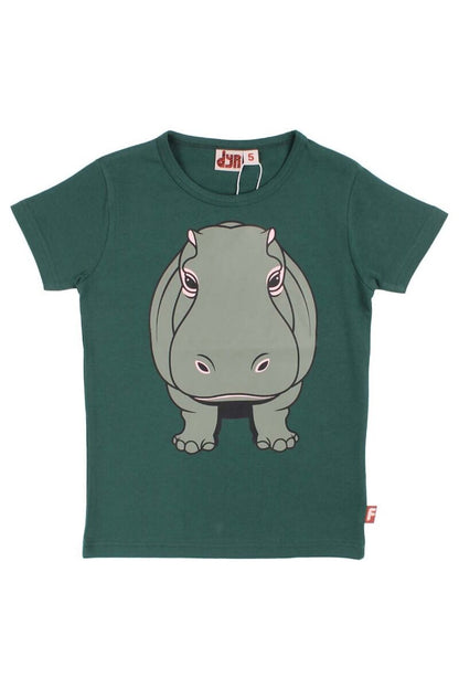Børne t-shirt med flodhest