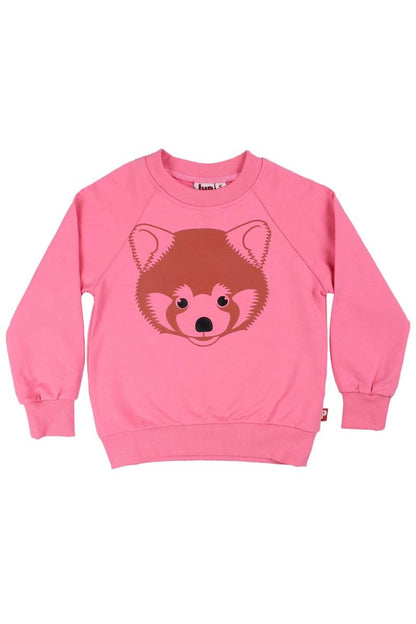 Sweater med rød Panda til børn