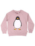 Sweater til børn med pingvin  
