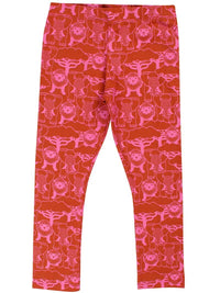 Dyrcheetah Leggings AOP Super Pink/Rust SAVANNE