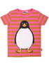 T-shirt til børn med pingvin