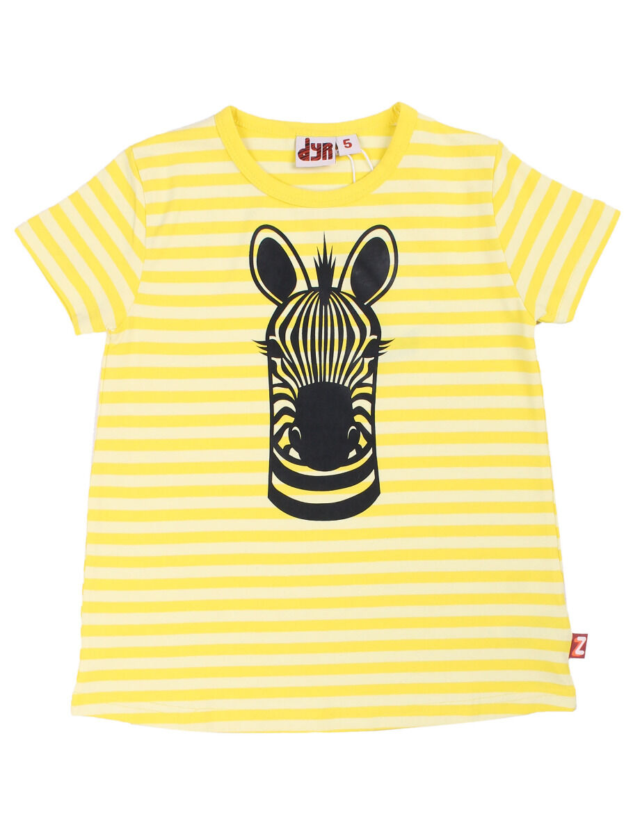 T-shirt til børn med zebra