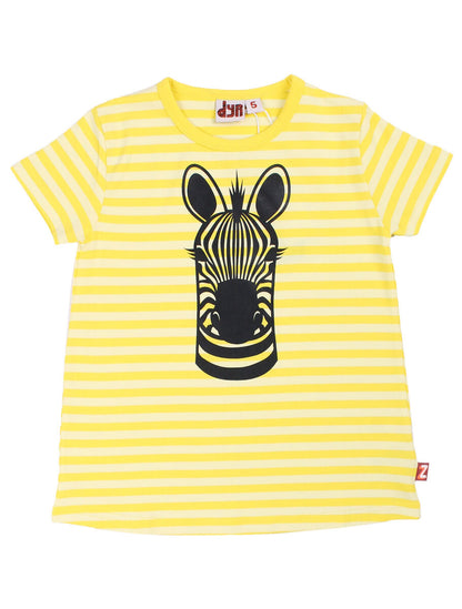 T-shirt til børn med zebra