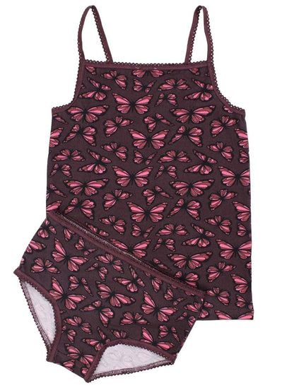 Dyrnest Undie Set AOP Grey Viola FLUTTER