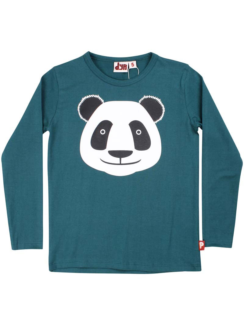 Lækker langærmet bluse til børn med print af panda fra Dyr Cph