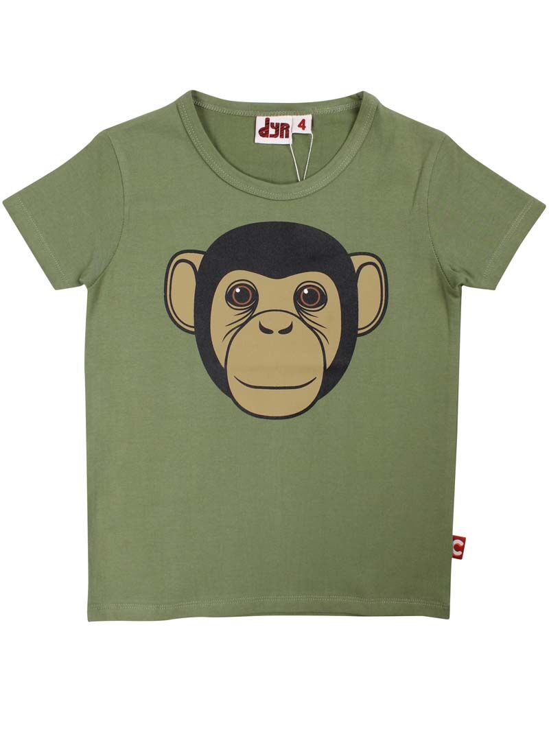 T-shirt til børn med chimpanse