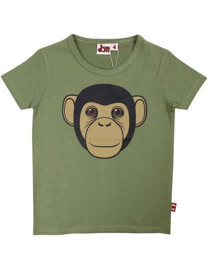T-shirt til børn med chimpanse