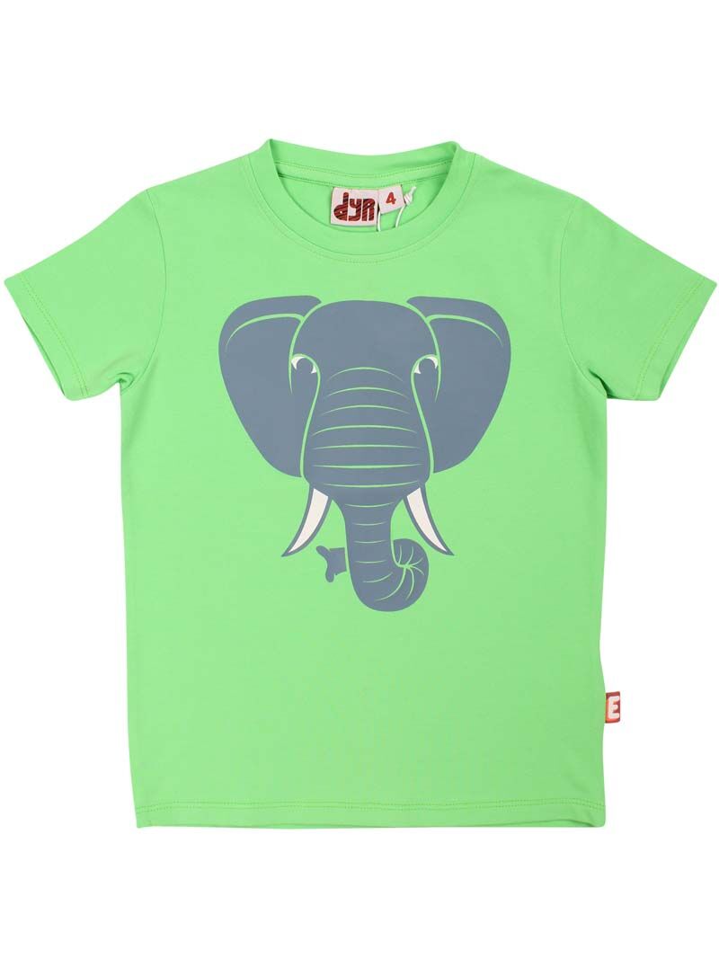 T-shirt til børn med elefant