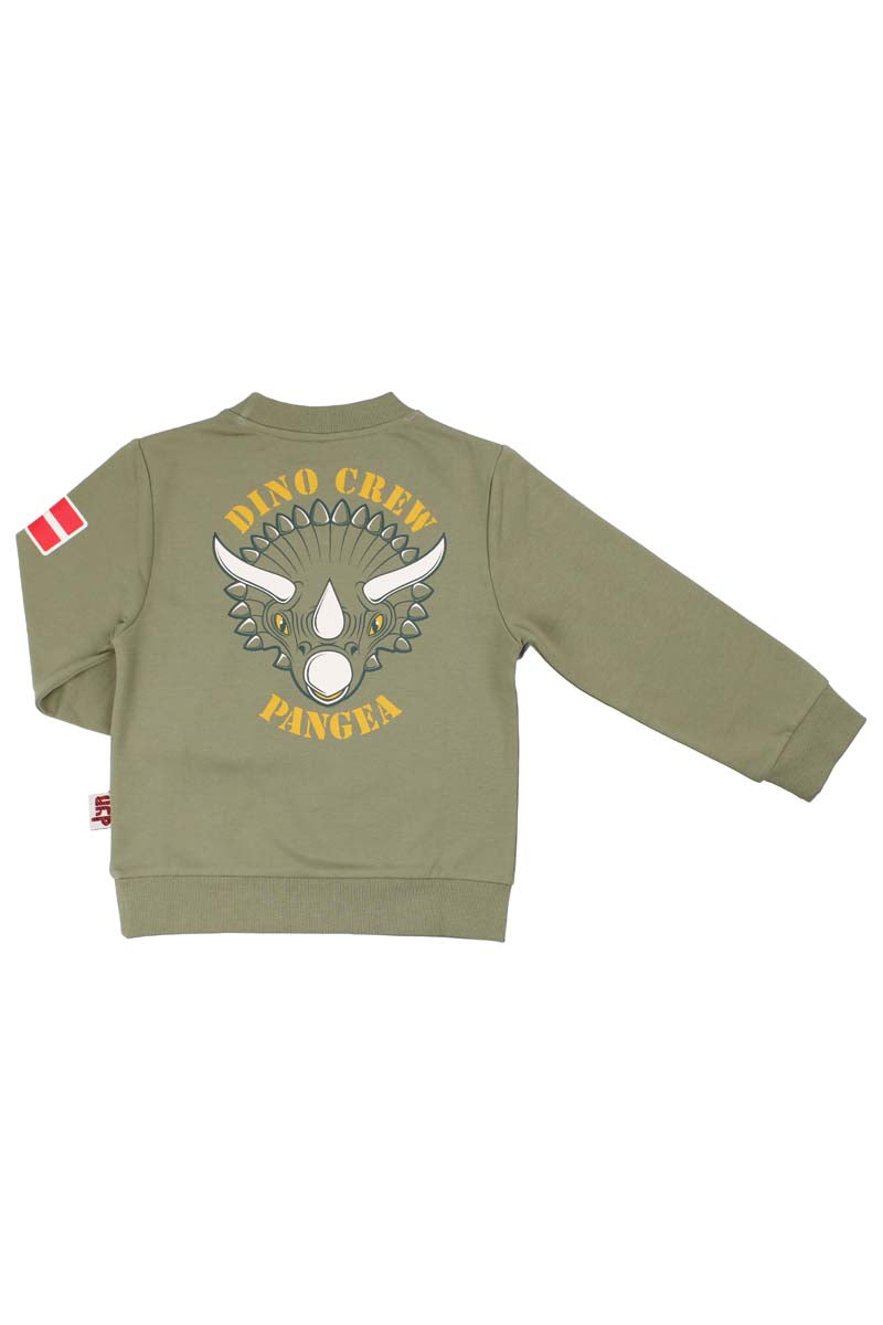 Lækker sweatshirt til børn med print af triceratops dinosaur