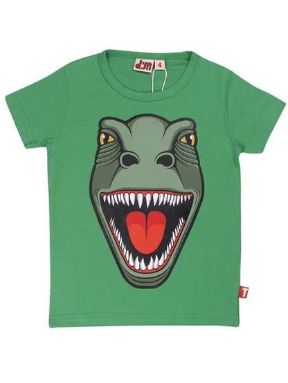 Sej t-shirt til børn med print af t-rex