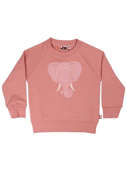Skøn sweatshirt til børn med print af sød elefant