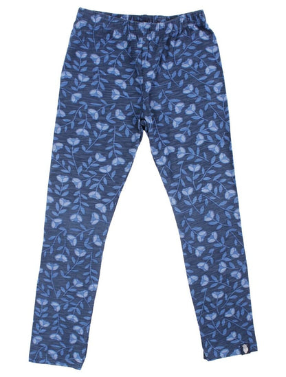 Leggings til børn med blomster 