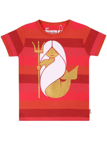 T-shirt til børn med havfrue 
